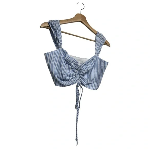 NWOT REVOLVE L’ACADEMIE The Catalina Top Sky Stripe S - Picture 7 of 9